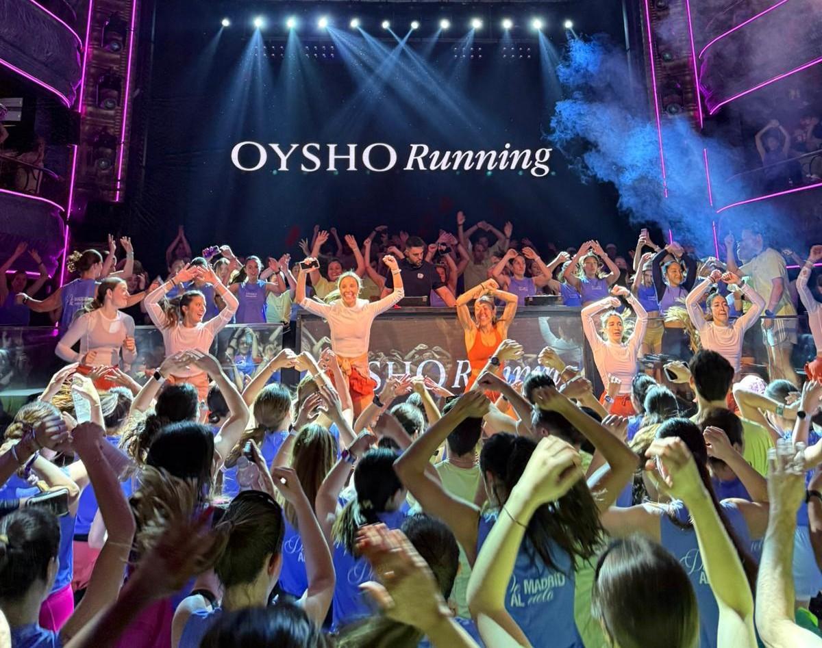 Un momento de la fiesta deportiva organizada por Oysho y Teatro Kapital.