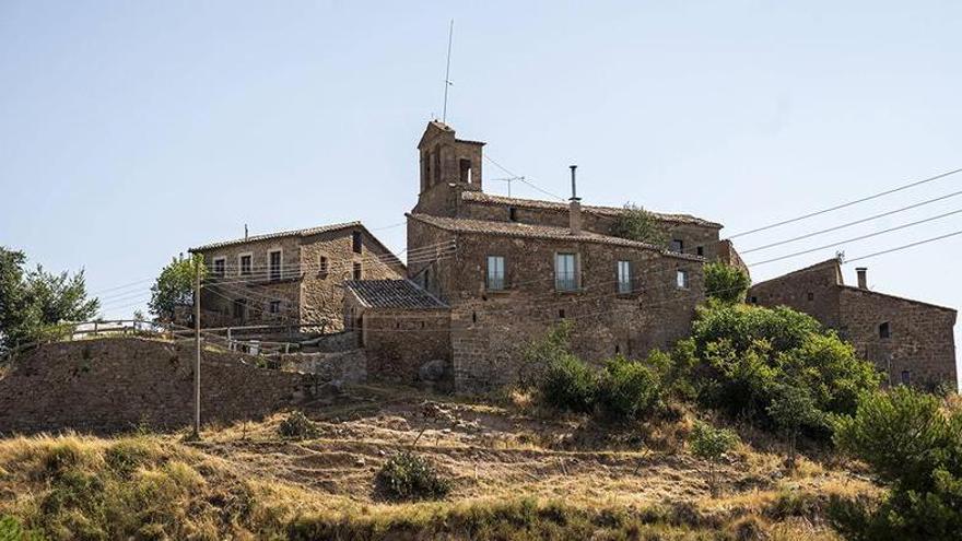 Vista del nucli de Castellar on es troba el museu de l’escola