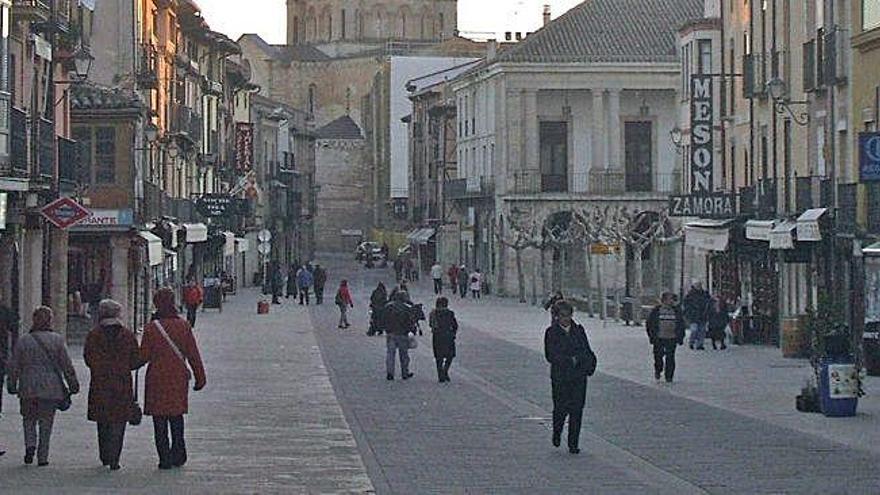 Centro de Toro, donde se ubican algunos de los comercios de la localidad.