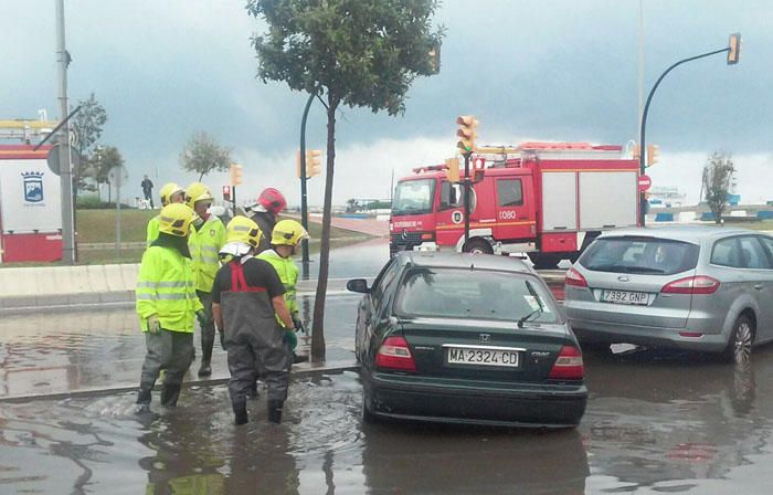 Fin de semana marcado por la lluvia en Málaga