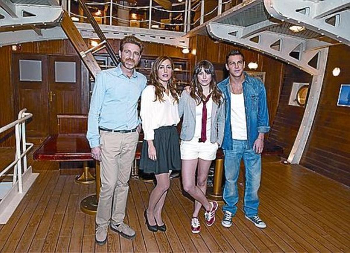 Artero, Montalà, Suárez i Casas, a ’El barco’. Artero, Montalà, Suárez i Casas, a ’El barco’.