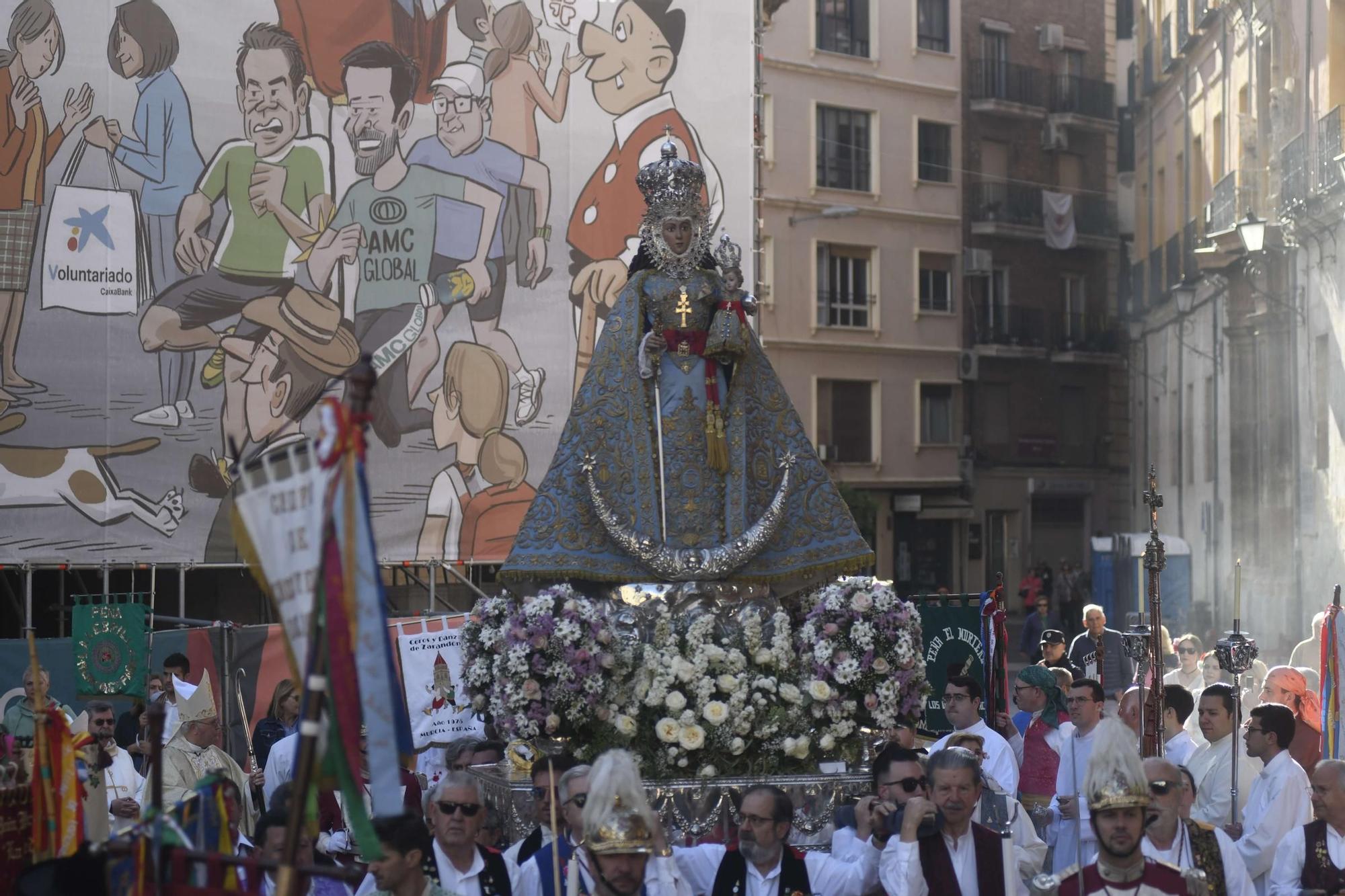 Misa huertana y procesión con la Virgen de la Fuensanta en el Bando de la Huerta