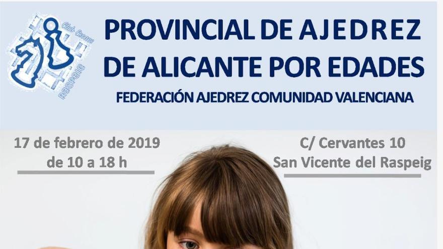 San Vicente acoge el domingo el Campeonato Provincial de Ajedrez por edades