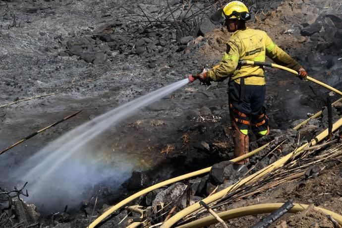 18/03/2019 FATAGA. SAN BARTOLOME DE TIRAJANA.  Incendio en Fataga, en la Finca Rural, Molino de Agua. Fotografa: YAIZA SOCORRO.  | 18/03/2019 | Fotógrafo: Yaiza Socorro