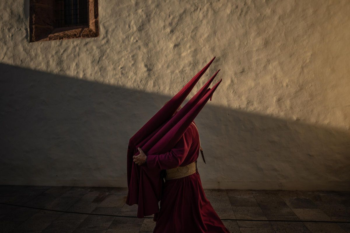 Momentos previos a las procesiones del Miércoles Santo en La Laguna.