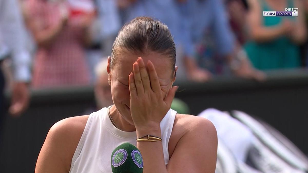 Anisimova perdió la final y acabó rota