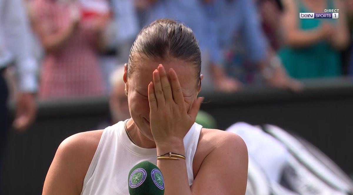 Anisimova perdió la final y acabó rota