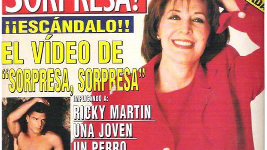 Portada de la revista &#039;¡Sorpresa!&#039; en la que se cuenta la historia de Ricky Martin, el perro y la mermelada.