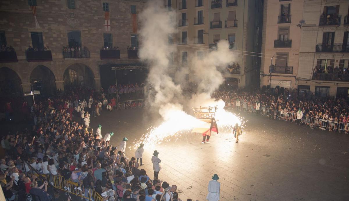 La mostra del correfoc de l’edició de la Festa Major de Manresa de l’any passat | ARXIU/ ALEX GUERRERO