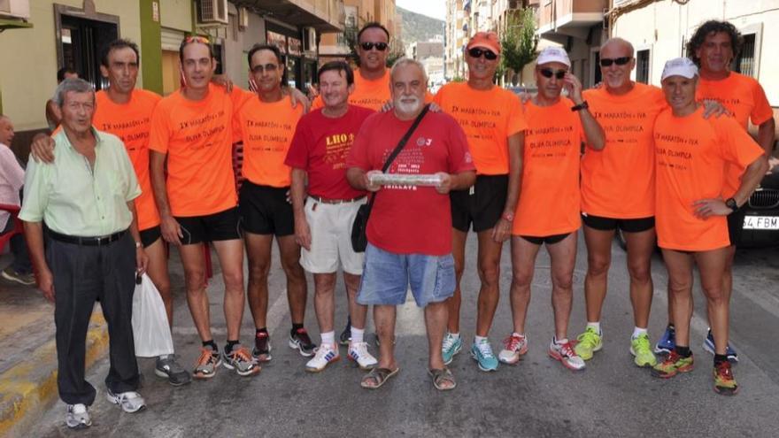 Nueve deportistas completaron la Maratón de la Oliva Olímpica