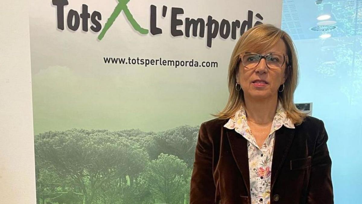 Teresa Ferrés, ahir a Palamós | TOTS X L’EMPORDÀ