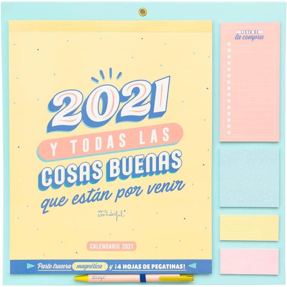 Calendario de pared 2020 y todas las cosas buenas que están por venir de Mr. Wonderful (Precio: 16,10 euros)