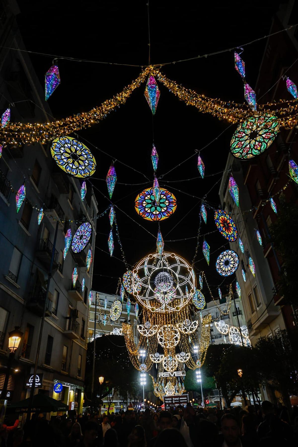 Inauguración de las luces de Sueca-Literato Azorín