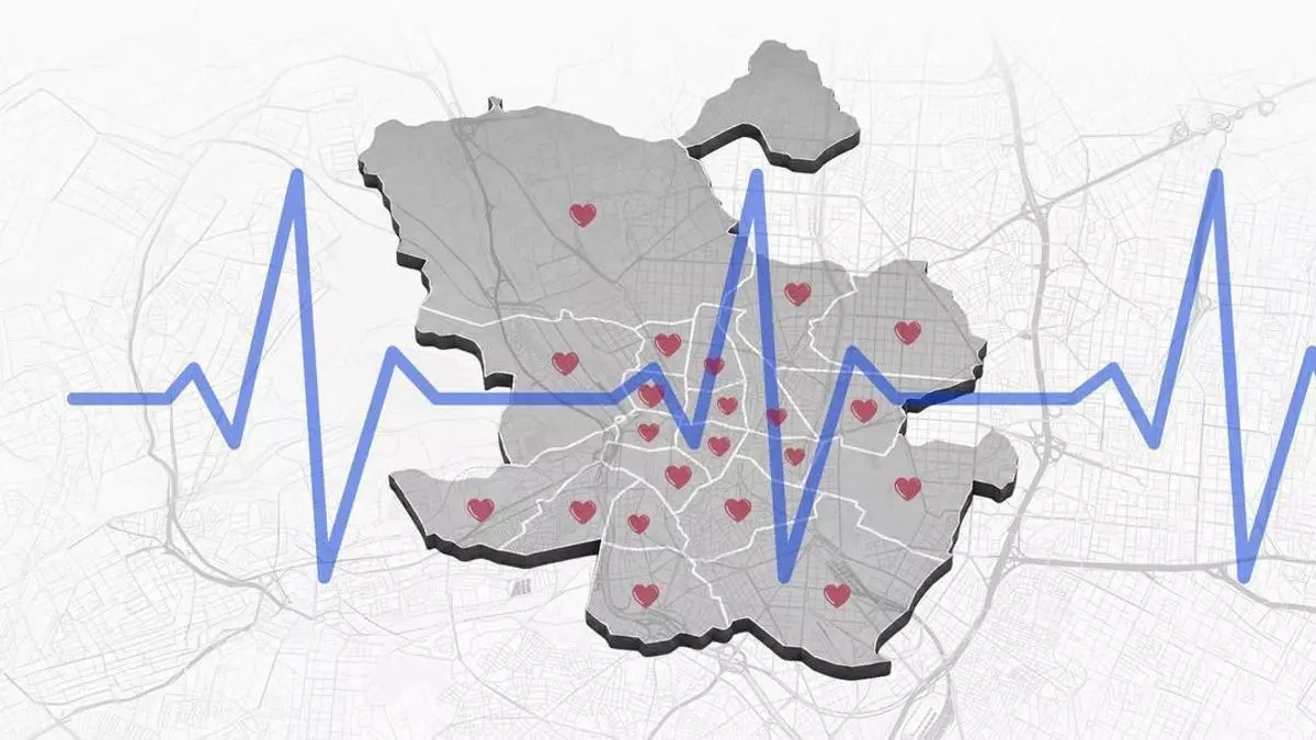 El mapa de los desfibriladores de Madrid: dónde encontrar uno cuando cada segundo cuenta