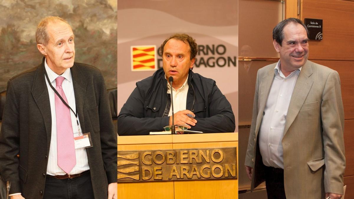 Carlos Ontañón, Jesús Lobera y Luis Marruedo, en imágenes de archivo.