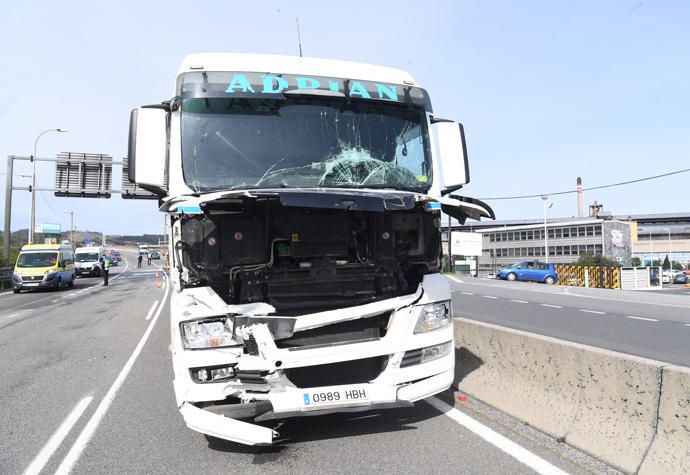 Accidente en Baños de Arteixo a la altura de Alcoa