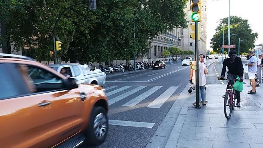 El paseo Echegaray es una de las calles que entra dentro de la Zona de Bajas Emisiones