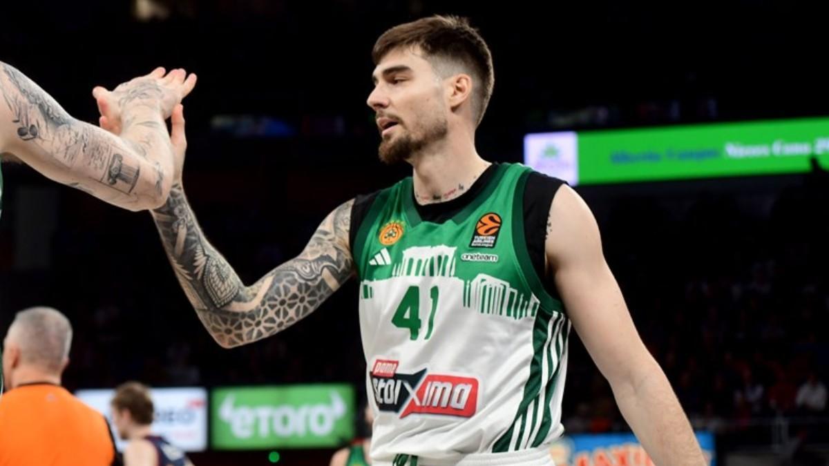 Juancho Hernangómez, en el partido en el Buesa ante Baskonia