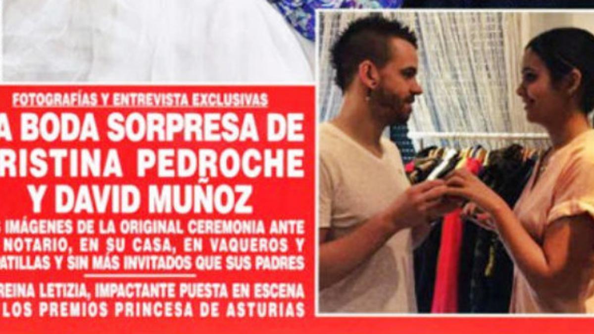 Cristina Pedroche y David Muñoz ya son marido y mujer.