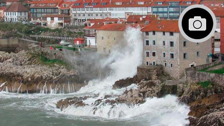 El temporal golpea con enorme virulencia el litoral llanisco