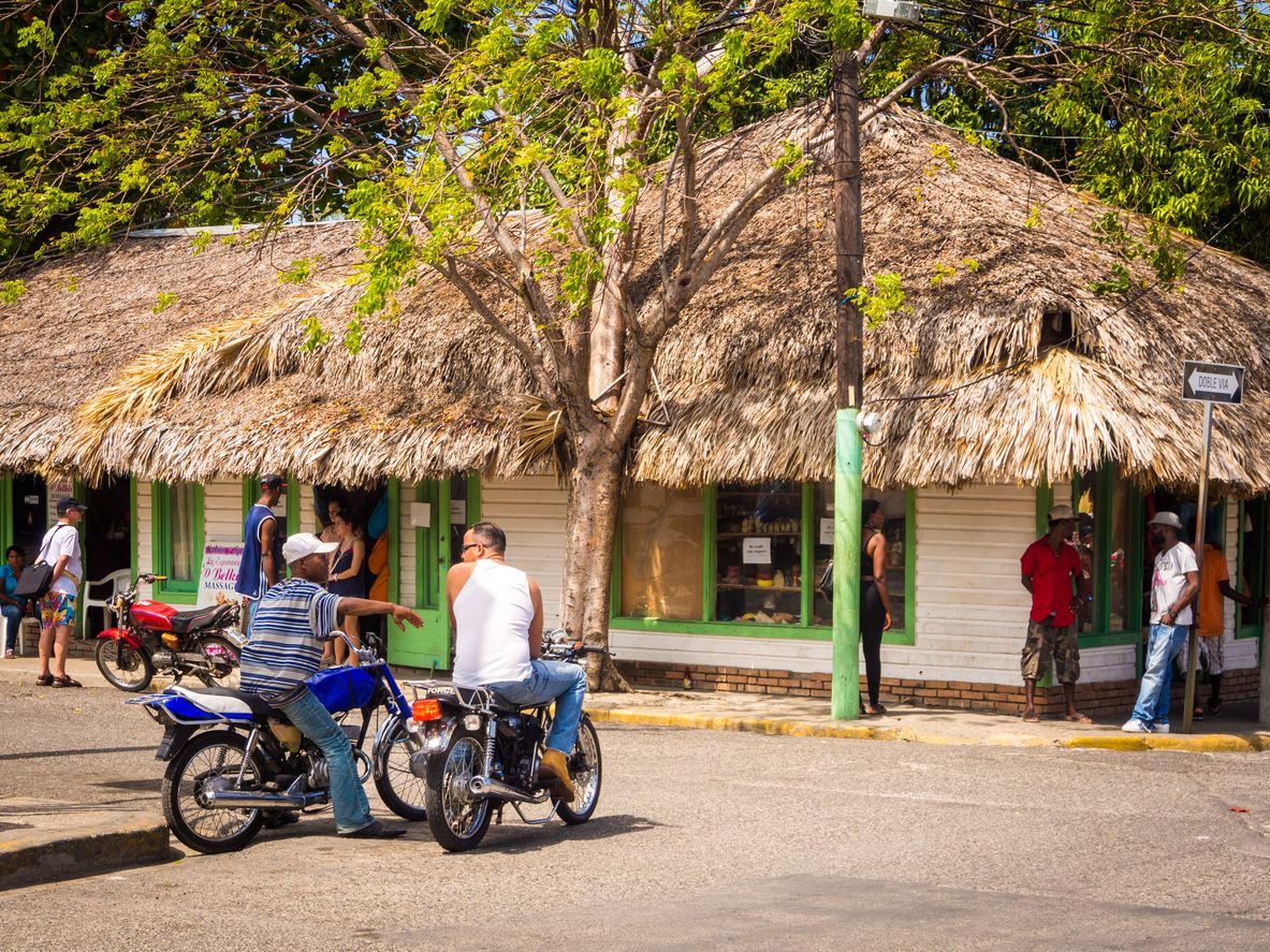 Sosua calle, República Dominicana