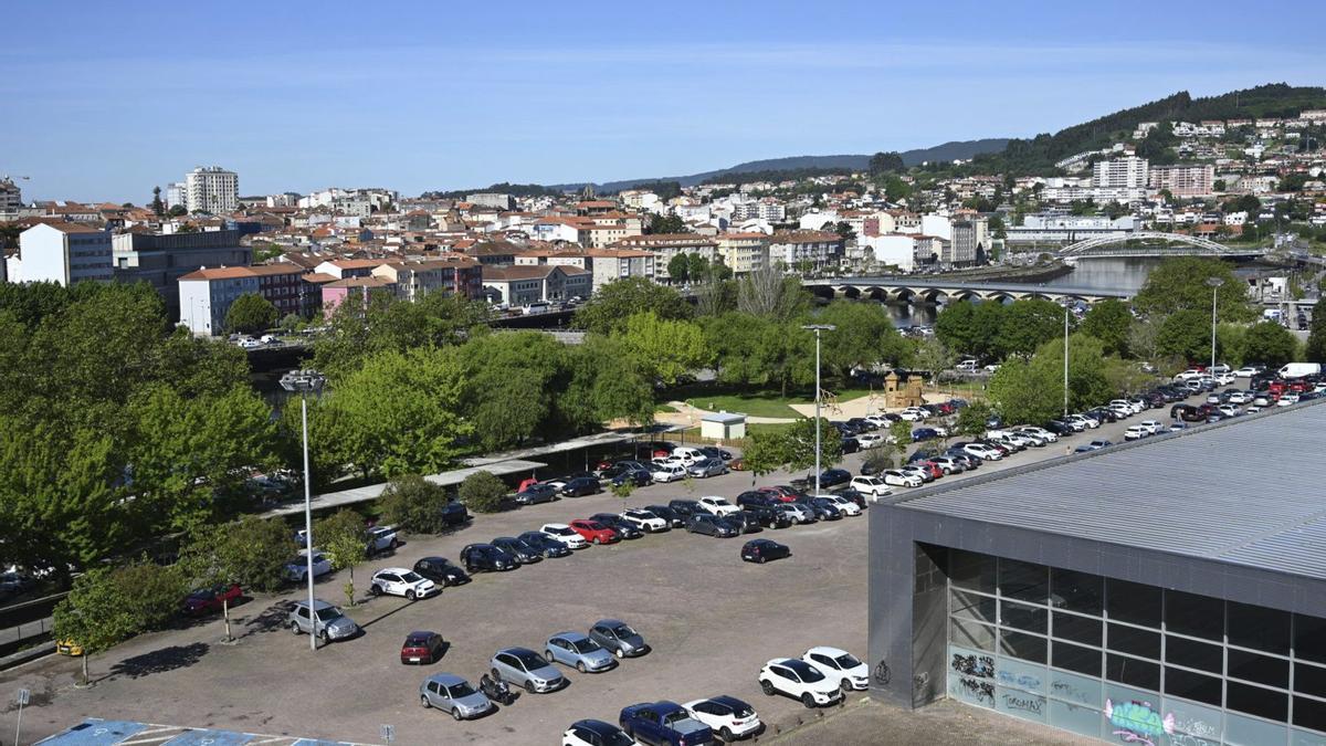 Vista de Pontevedra desde el Pazo da Cultura.