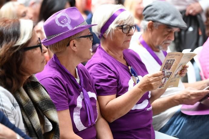 CANARIAS Y ECONOMIA. EDIFICIO MILLER. LAS PALMAS DE GRAN CANARIA. Mitin dePodemos con Irene Montero en el Edificio Elder del Parque Santa Catalina  | 31/03/2019 | Fotógrafo: Juan Carlos Castro