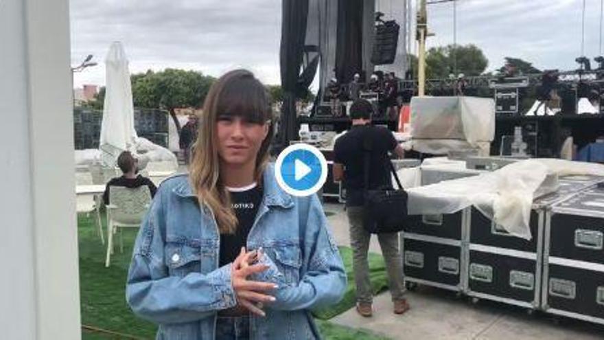 Aitana suspende su concierto en Peñíscola