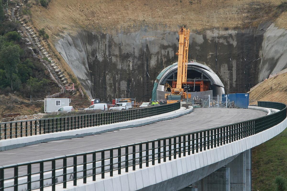 Obras del AVE en la que se produjo el accidente, en San Cibrao das Viñas Obras del AVE en la que se produjo el accidente, en San Cibrao das Viñas