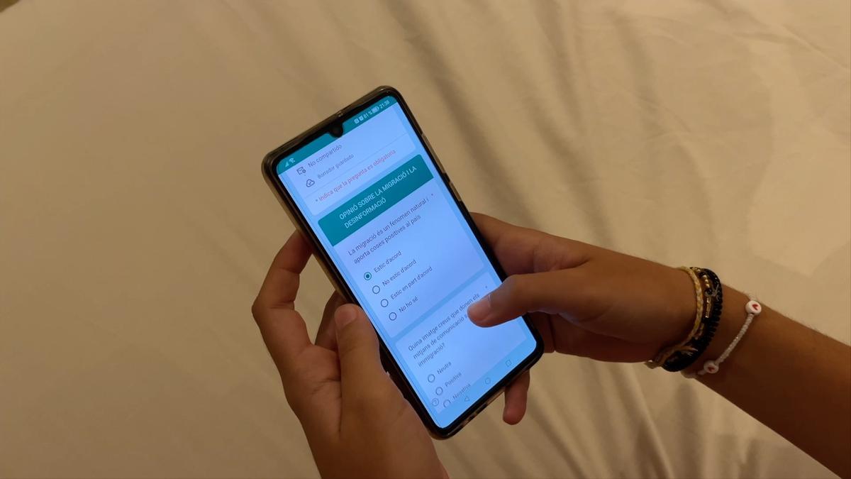Enquesta a l’alumnat del projecte ‘Difama’.