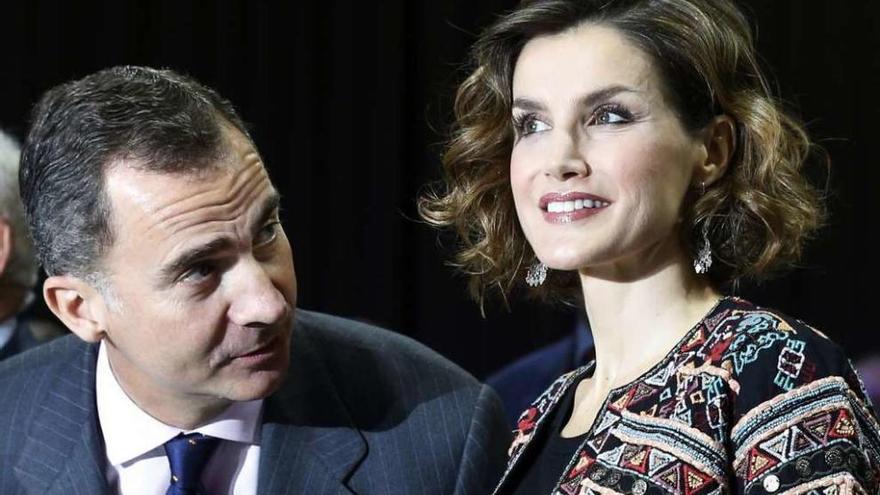 Los reyes Felipe y Letizia durante una aparición pública.