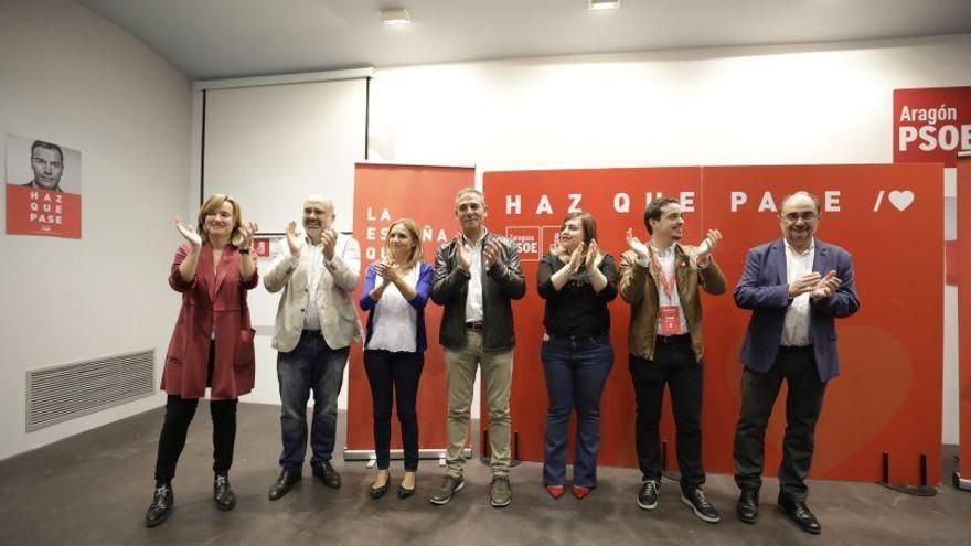 El PSOE aragonés celebra la victoria con la vista puesta en el 26-M