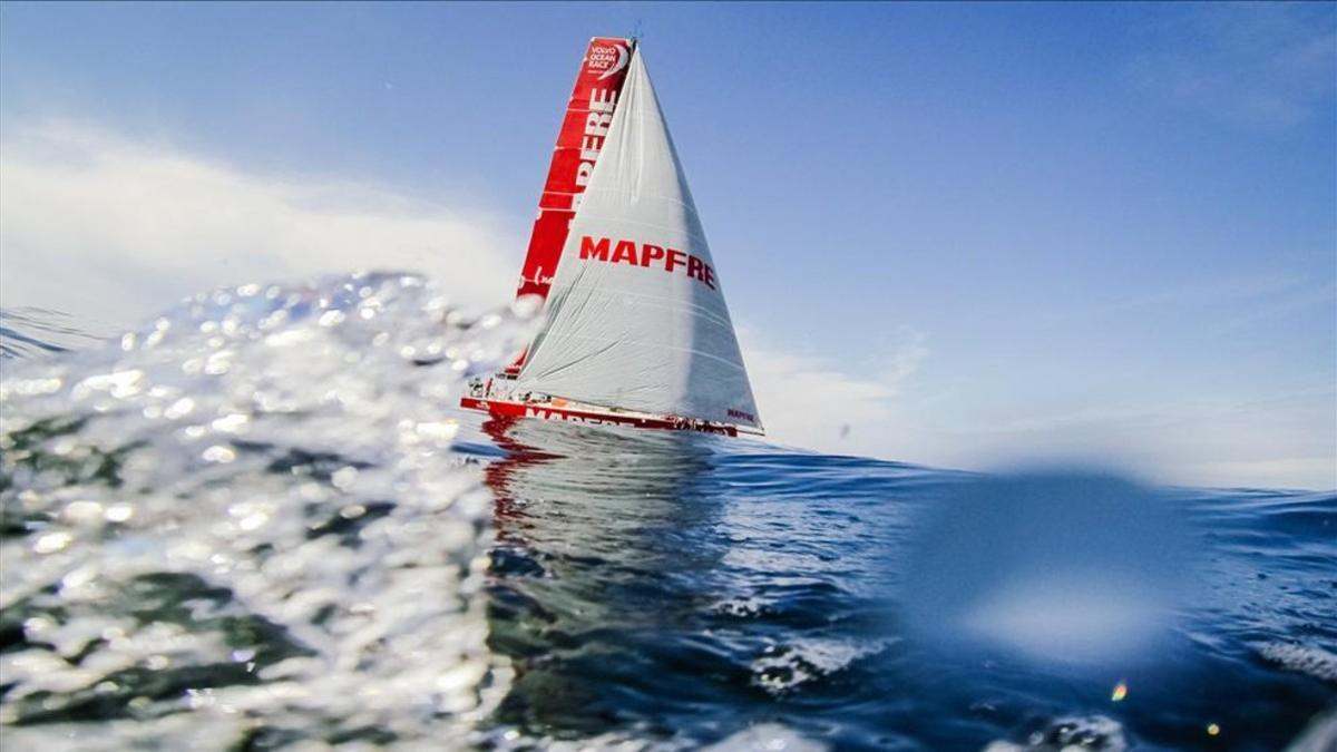 La embarcación Mapfre durante una edición de la VOR