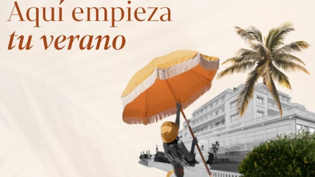 La imagen promocional que muestra al Eurostars Gran Hotel La Toja y sus jardines.