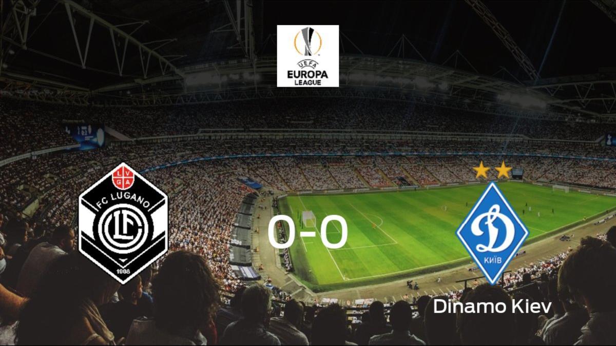 El FC Lugano y el Dynamo Kiev logran un punto después de empatar a cero