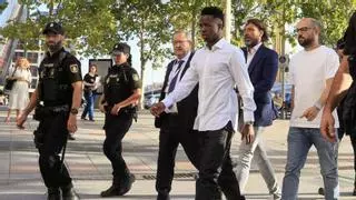 Vinicius llega al juzgado para declarar por los insultos racistas recibidos en Mestalla