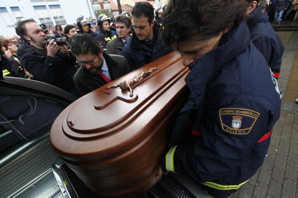 Funeral por Eloy Palacio, bombero fallecido en Oviedo