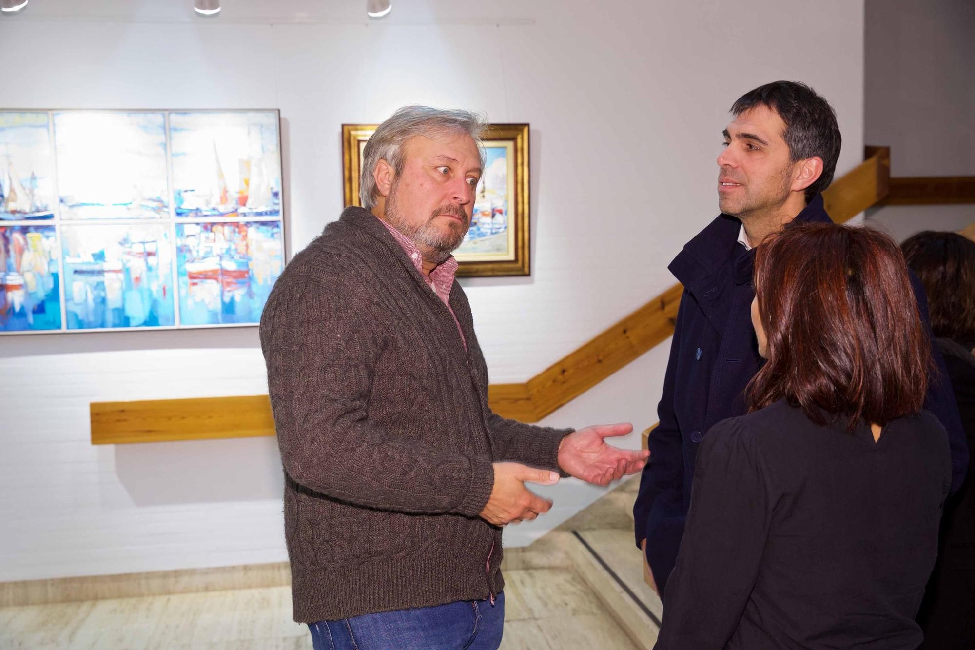 Inaugurción de la exposición sobre la última etapa del pintor Ruiz Morante en el Colegio de Médicos de Alicante