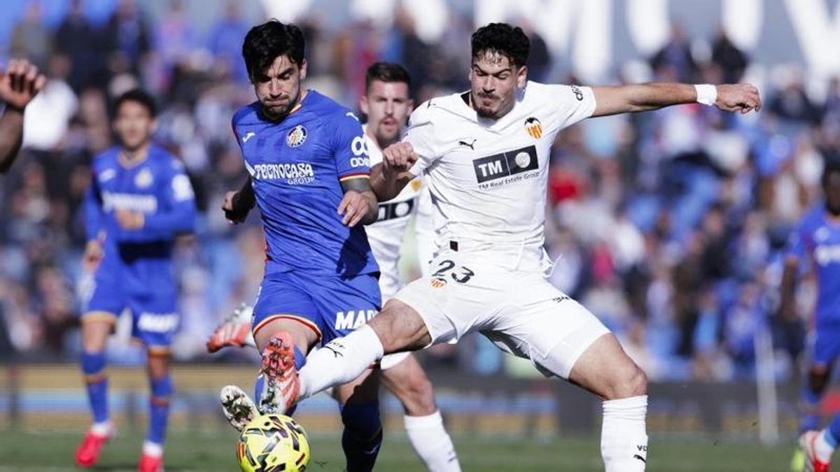 El 1x1 de los jugadores del Valencia ante el Getafe