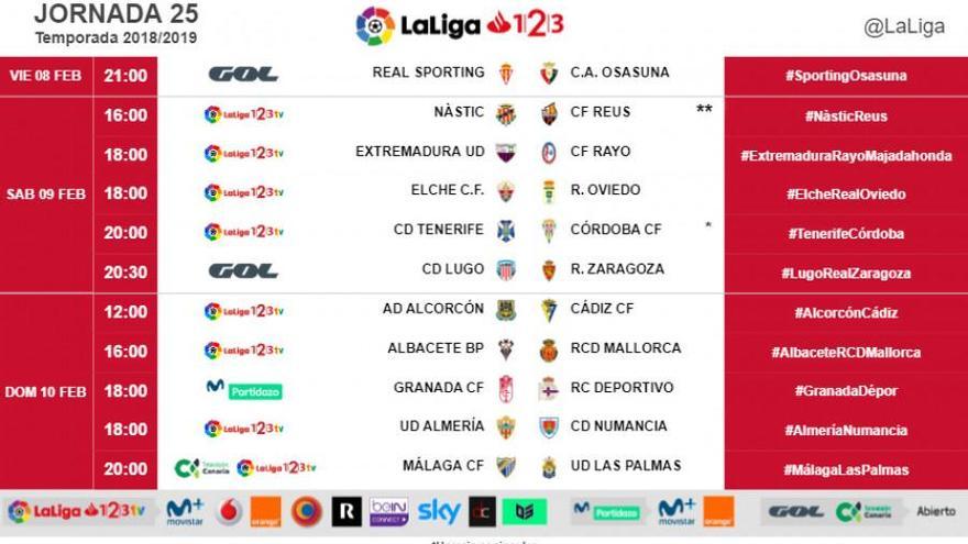 El Lugo-Real Zaragoza, el sábado 9 de febrero a las 20.30