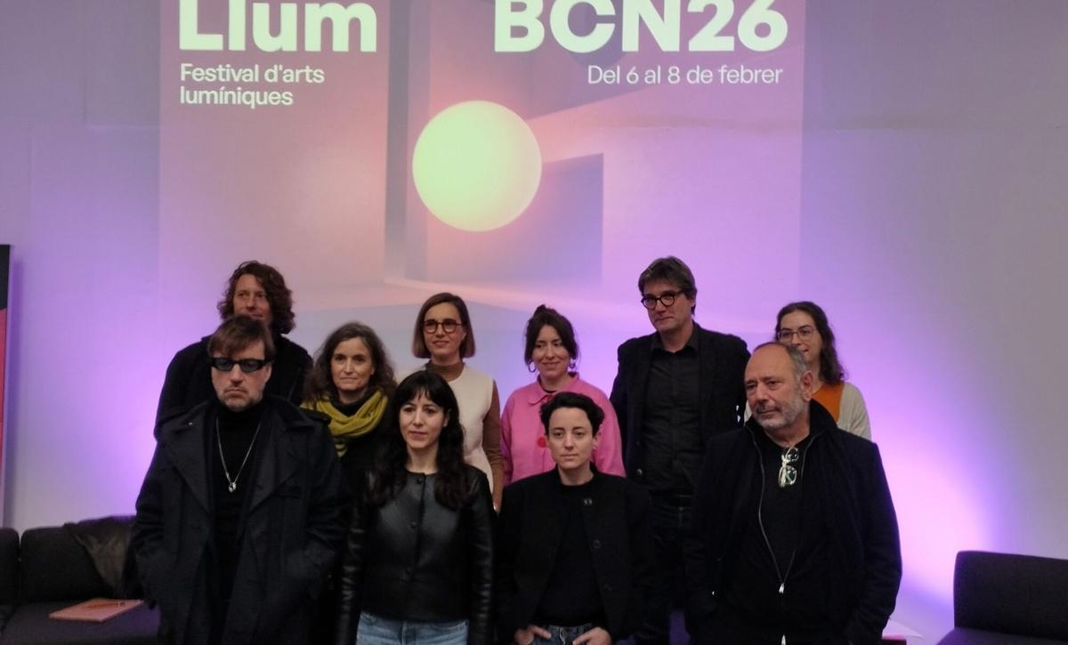 Presentación del festival Llum BCN hoy en Barcelona.