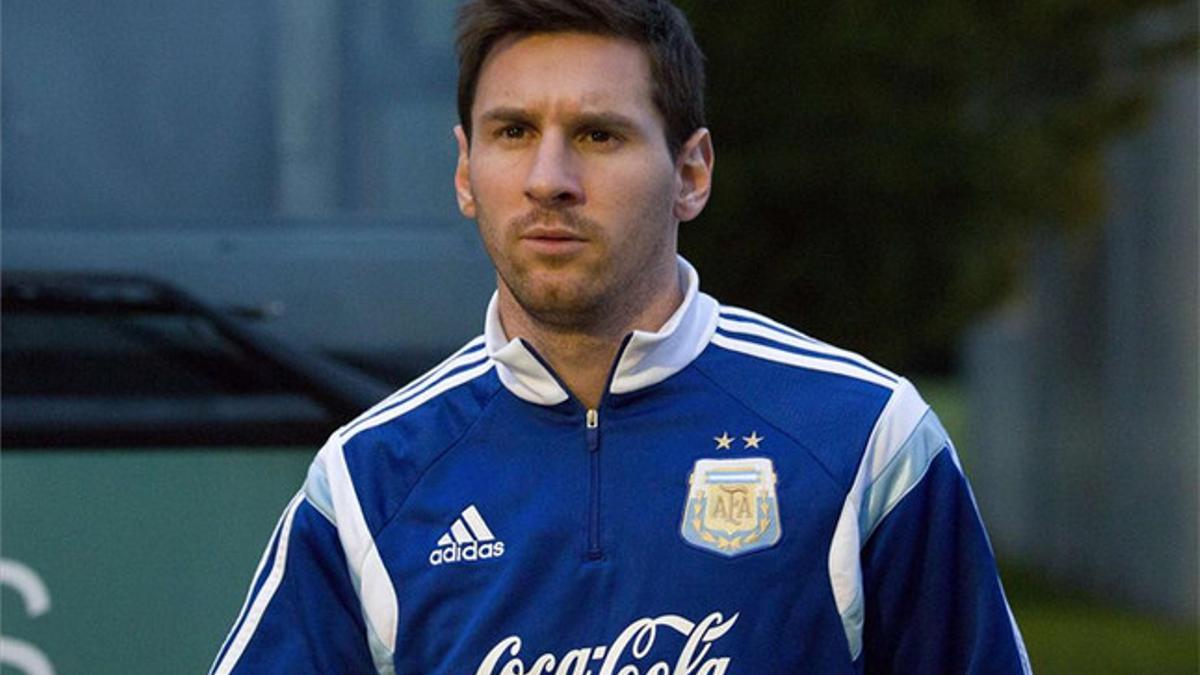 Leo Messi se quedó en el hotel