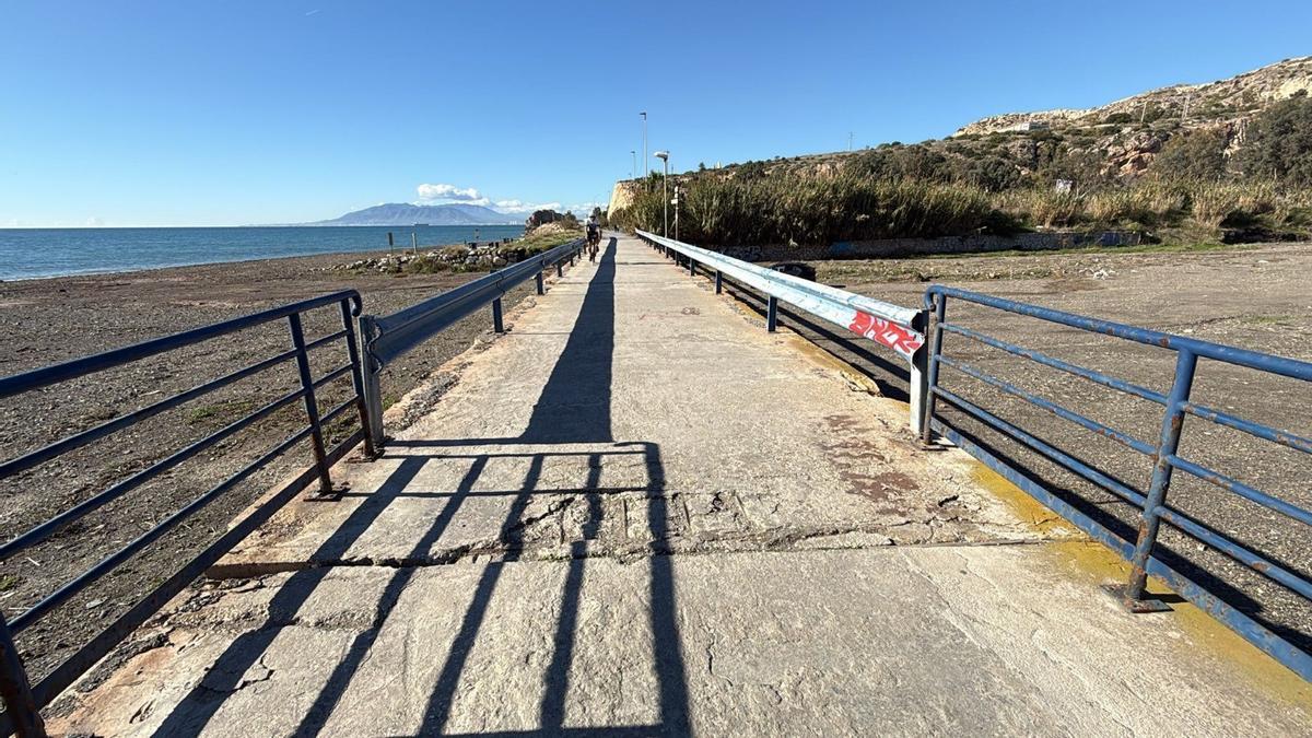 Actual estado del puente del arroyo Totalán