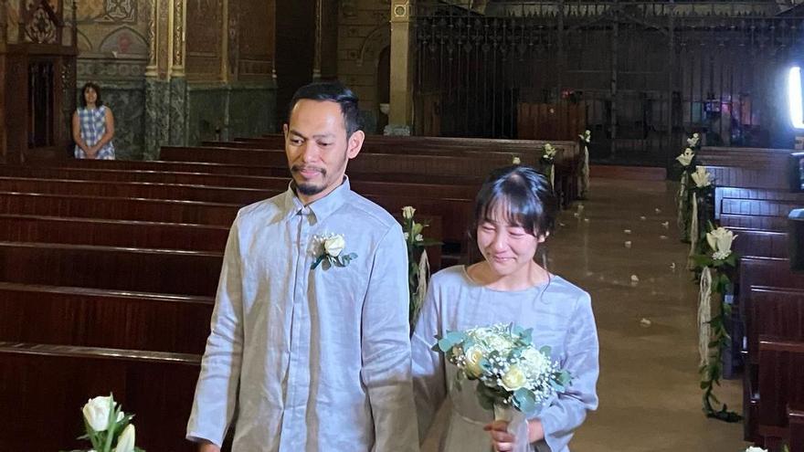 Dos japoneses eligen Teruel para casarse junto a Los Amantes