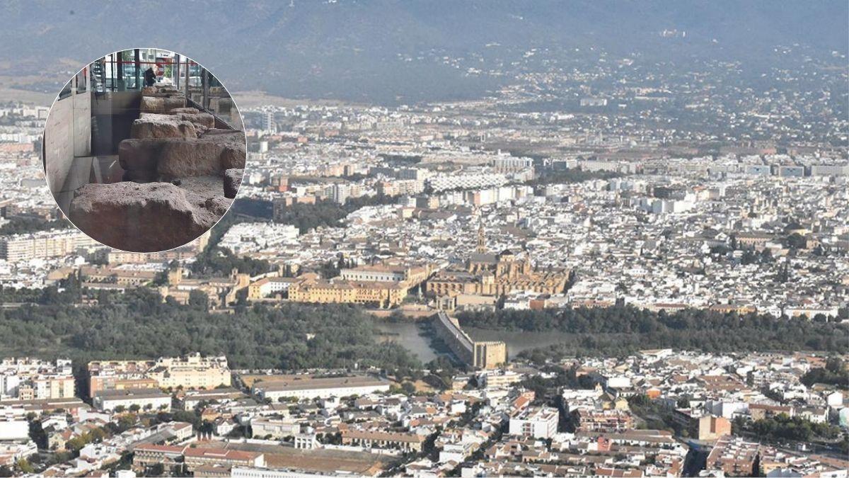 Pasas por esta calle de Córdoba, mira tras la cristalera: hay una muralla romana de hace 2.000 años