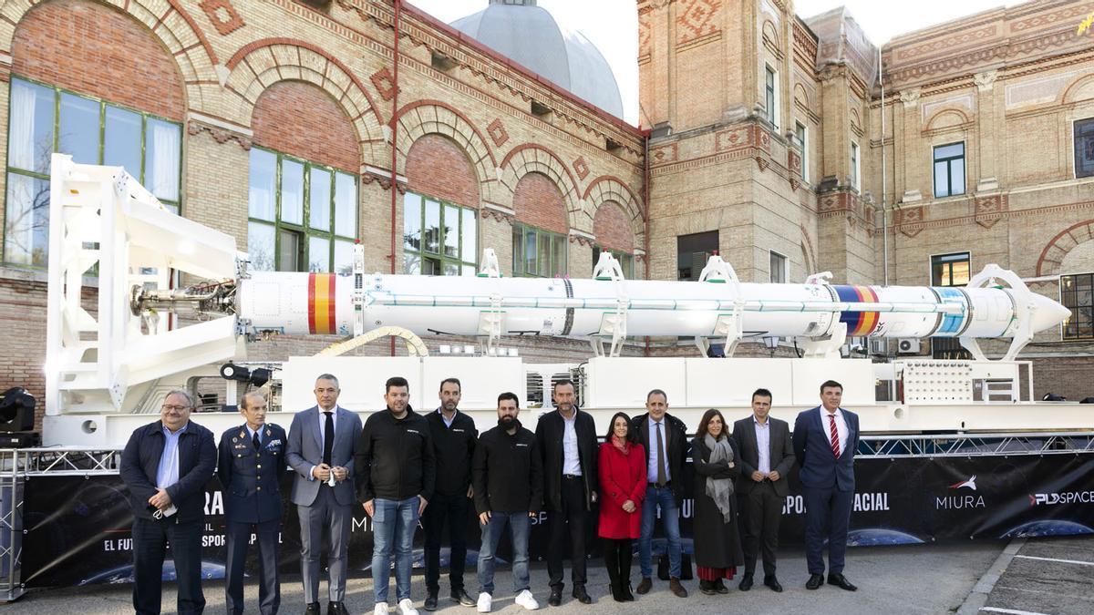 La empresa de Elche PLD Space presenta en Madrid el prototipo del primer cohete reutilizable comercial de España