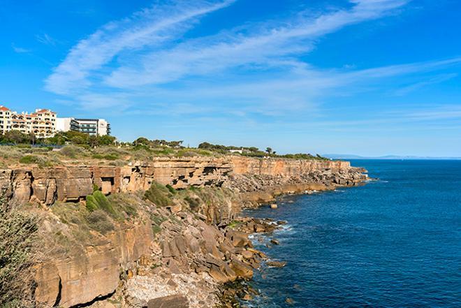 Vista del Eurostars Cascais desde el océano