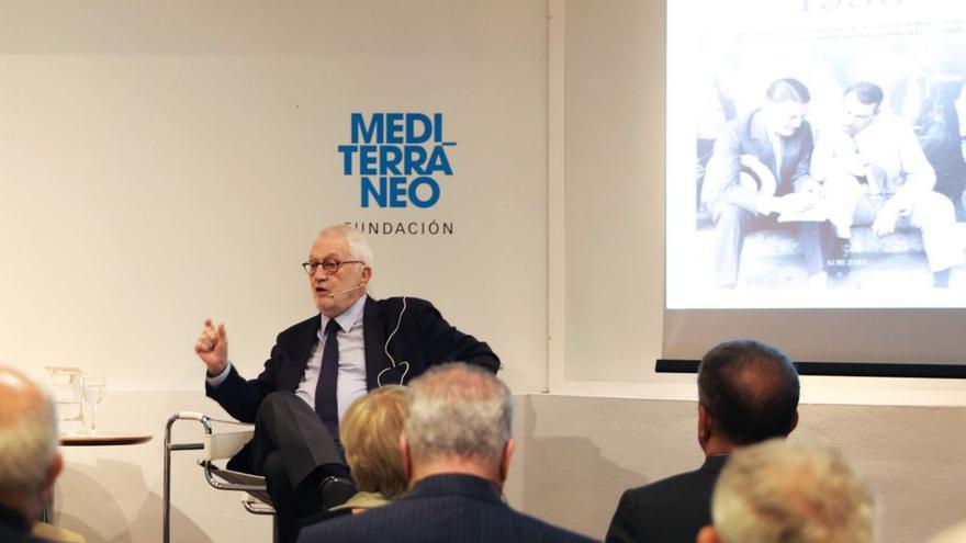 El presidente de la Fundación Mediterráneo, Luis Boyer, en un acto. | INFORMACIÓN