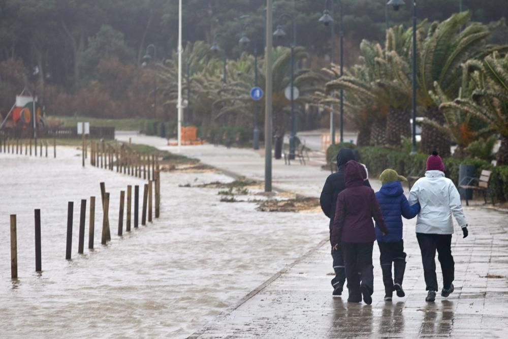 El temporal Gloria esborra les platges de l'Estartit