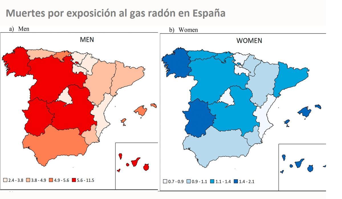 El gas radón está detrás de muchas muertes por cáncer de pulmón en España